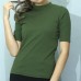 High-neck Knitted Top